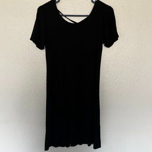 Black t-shirt dress